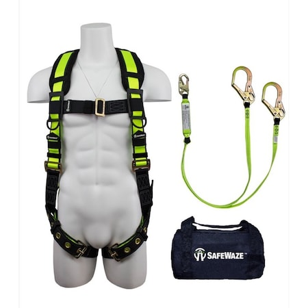Safewaze FS139-DL PRO Bag Combo: FS185 Harness, FS566 Lanyard, FS8125 Bag FS139-DL-Safewaze